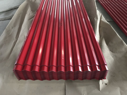 14 Gauge paneles de acero corrugado 0,45 mm cubierta de zinc galvanizado