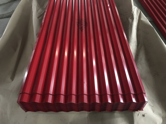 14 Gauge paneles de acero corrugado 0,45 mm cubierta de zinc galvanizado