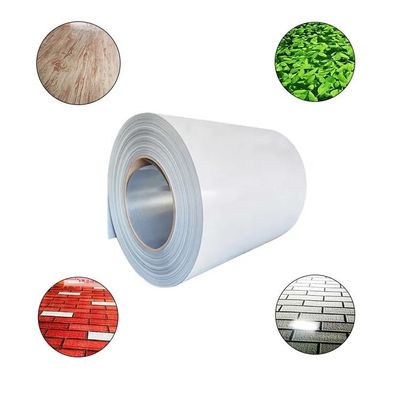 PPGI / PPGL bobina de chapa de acero impresa longitud personalizada 0,13 mm-0,7 mm espesor