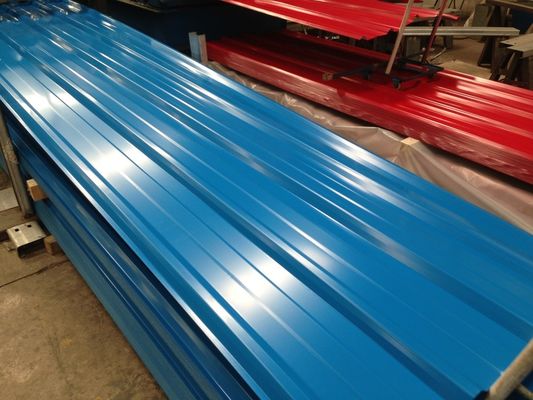0.13-0.5mm Gi Hoja de techo corrugado, 60-95HRB Hoja de metal galvanizado corrugado