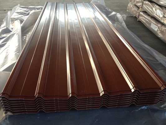 Hoja de acero corrugado galvanizado 0,13 mm-0,5 mm Hoja de acero de color para techos
