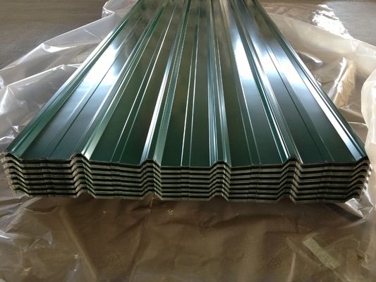 Hojas corrugadas PPGI, revestimiento de color paneles de techo de acero corrugado