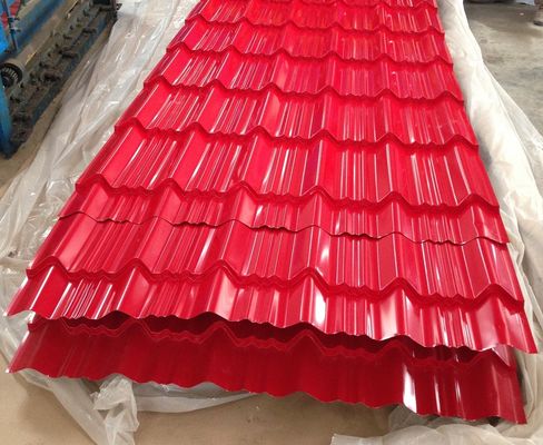 14 Gauge paneles de acero corrugado 0,45 mm cubierta de zinc galvanizado