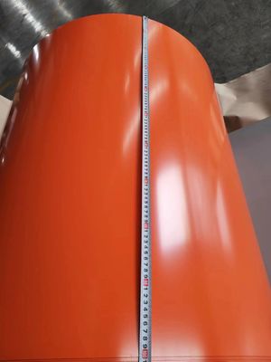 Envase de acero PPGL rojo de 0,13 mm a 0,8 mm revestido de bobina galvanizada resistente a la corrosión