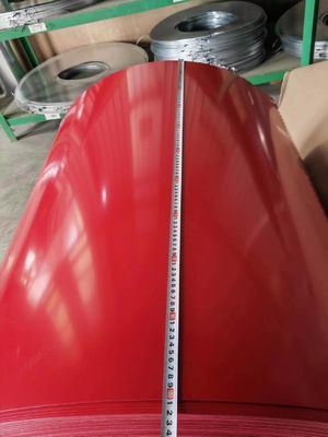 Ancho 600-1250 mm PPGI Fabricantes de bobinas de acero RAL Color para la construcción