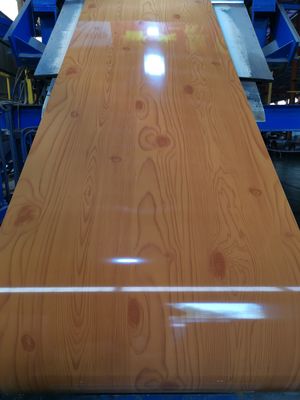 Revestido de la bobina de la hoja de acero impresa 600mm-1250mm ancho resistente a la corrosión