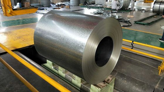 La fuerza de rendimiento de la bobina de chapa galvanizada de Spangle Cero a medida es de 275-500MPa